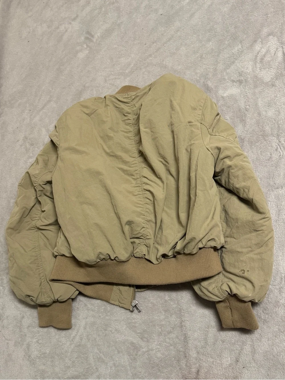 Zara Olive Green Puffer Jacket